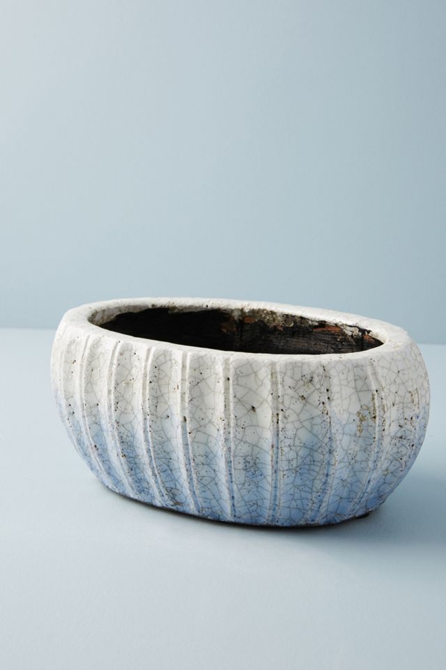 Glazed Indigo Pot #2