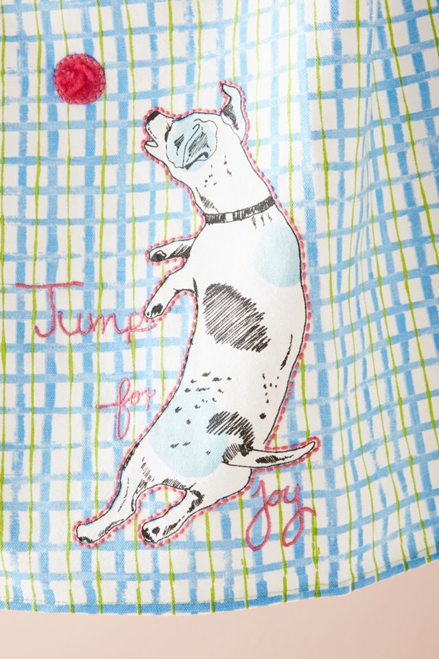 Playful Pup Dish Towel #1