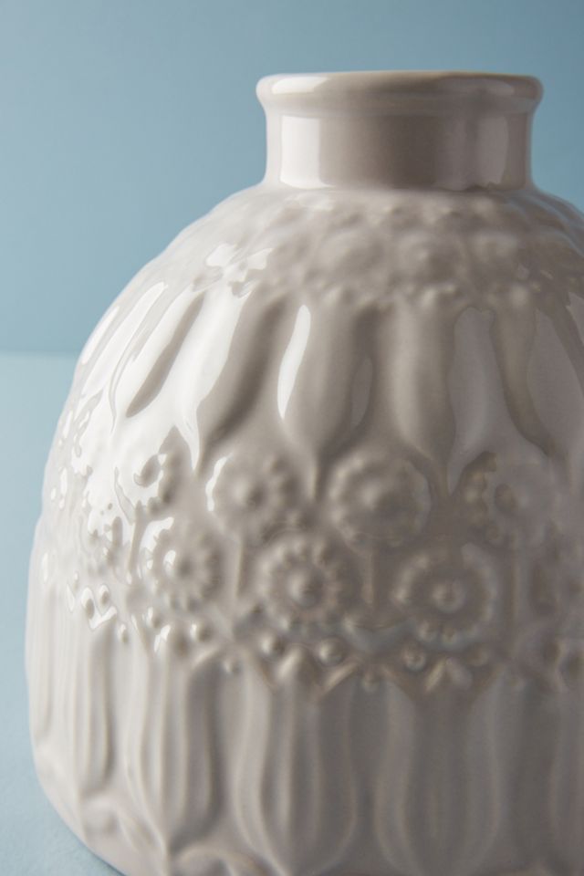 Embossed Floral Vase #2