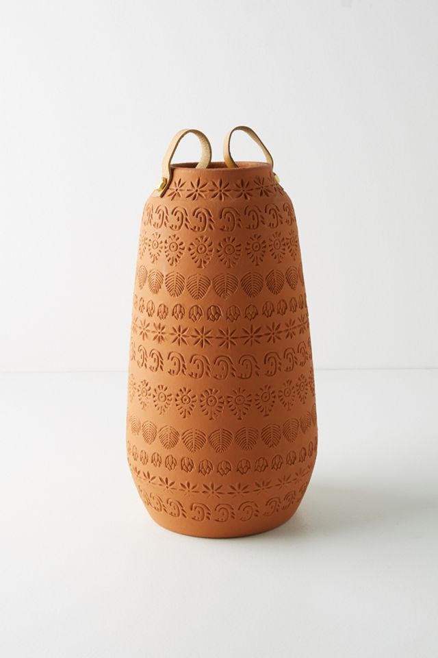 Stamped Terracotta Vase #2