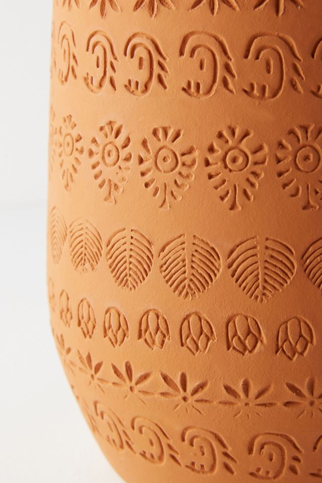 Stamped Terracotta Vase #3