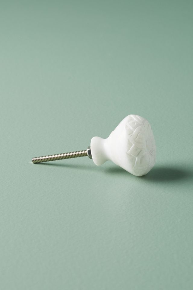 Alabaster Petal Knob #1