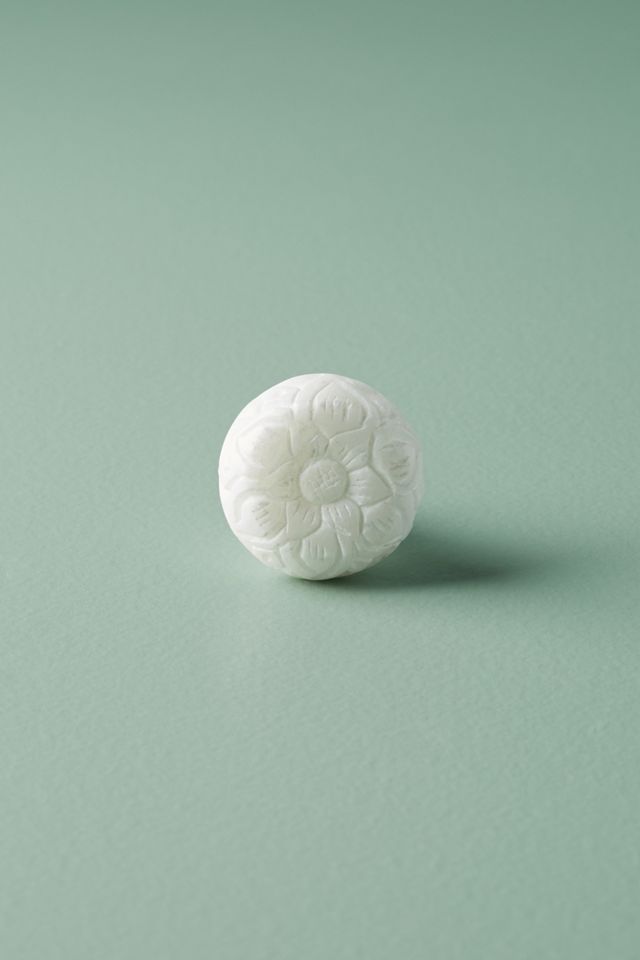 Alabaster Petal Knob #2