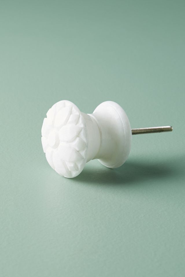 Alabaster Petal Knob #3