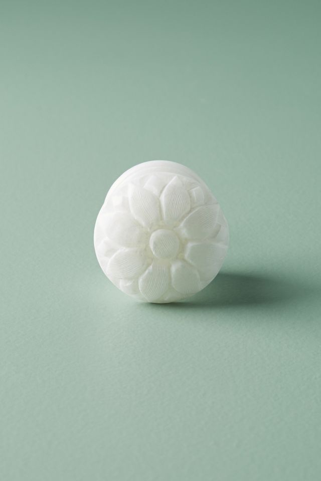 Alabaster Petal Knob #4