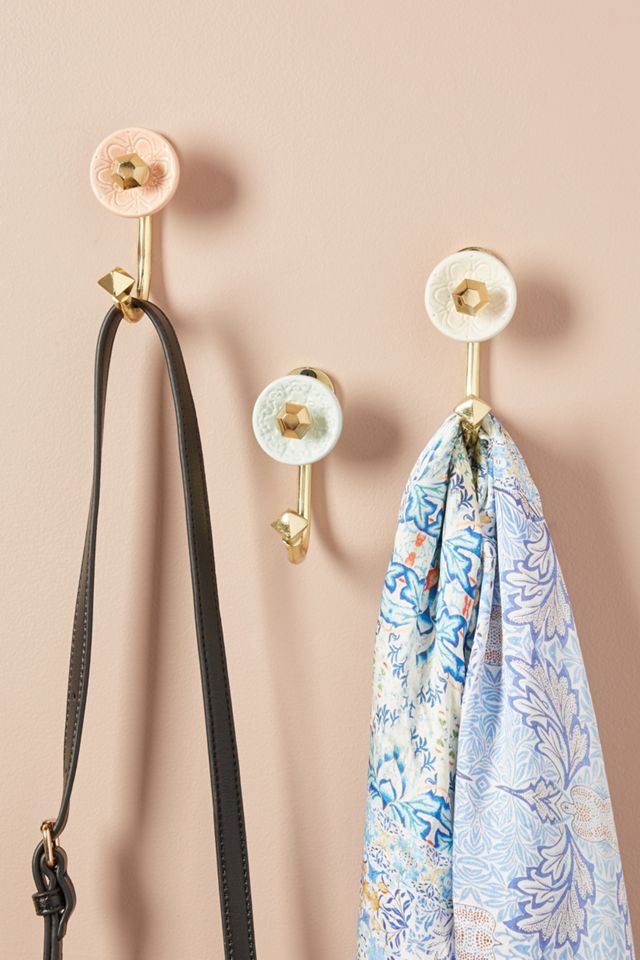 Jeweled Ceramic Hook Anthropologie