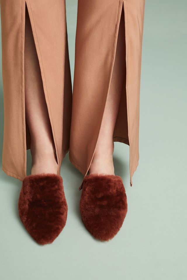 Fabio Rusconi Shearling Mules