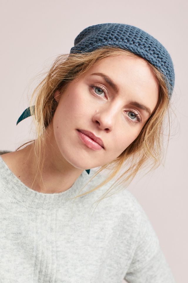 Ribbon-Laced Beanie #1