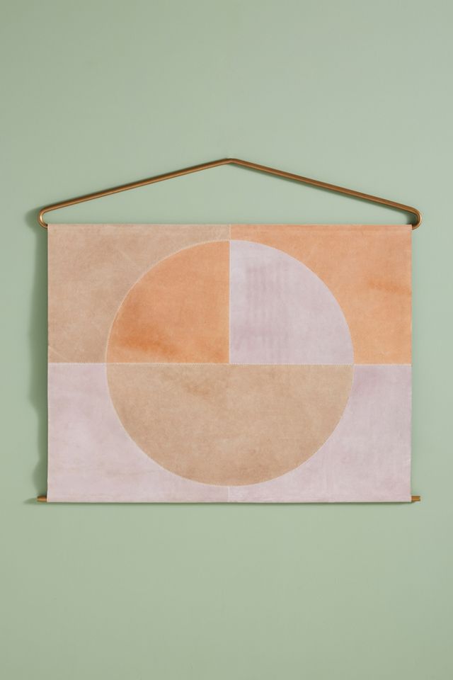 Suede Sundial Wall Art #1