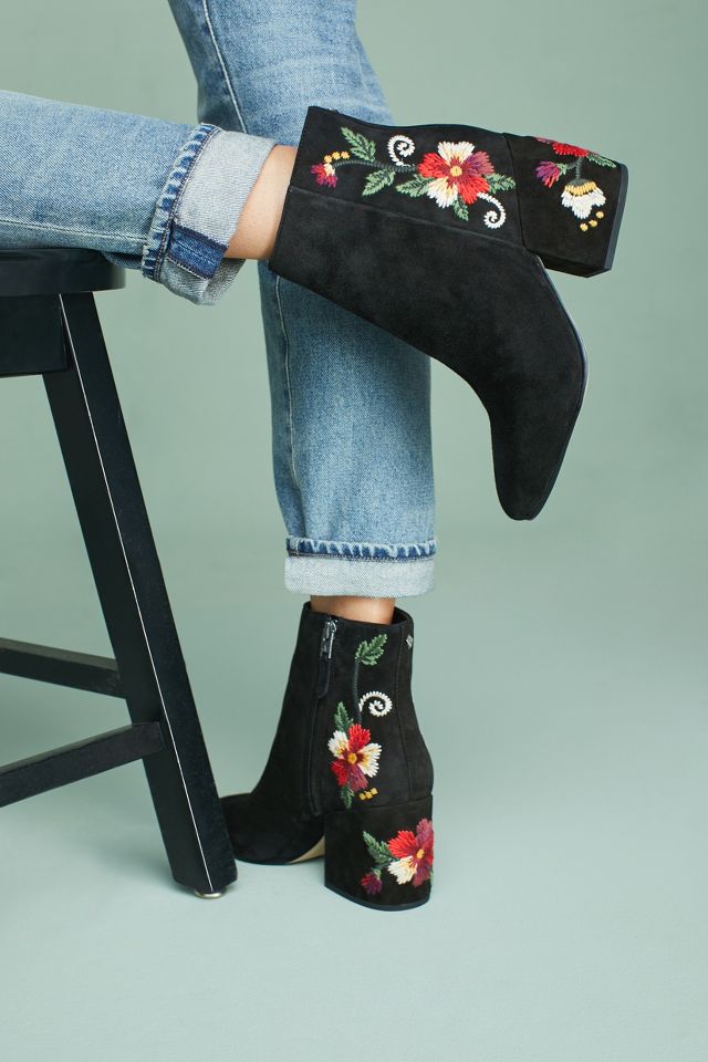 Sam Edelman Tavi Embroidered Boots Anthropologie