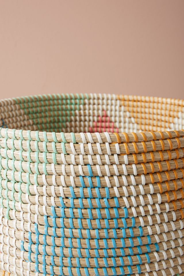 Diamond Seagrass Storage Basket #2