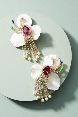 Orchid Drop Earrings