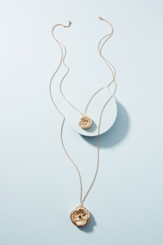 Double Medallion Pendant Necklace #1
