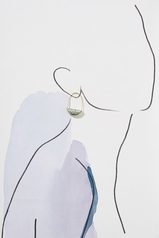 Crescent Hoop Earrings #2
