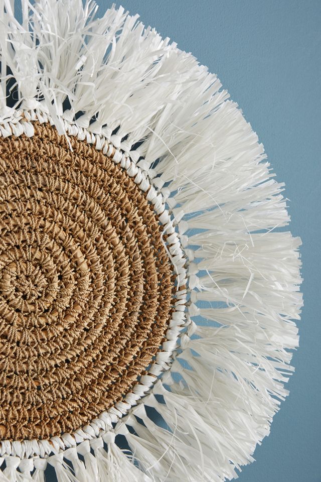 Fringed Basket Wall Art #1
