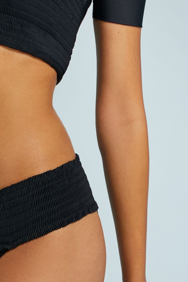 Anthropologie Smocked Waist Bikini Bottoms #1