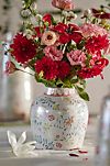 Distressed Rose + Vine Terracotta Vase #6