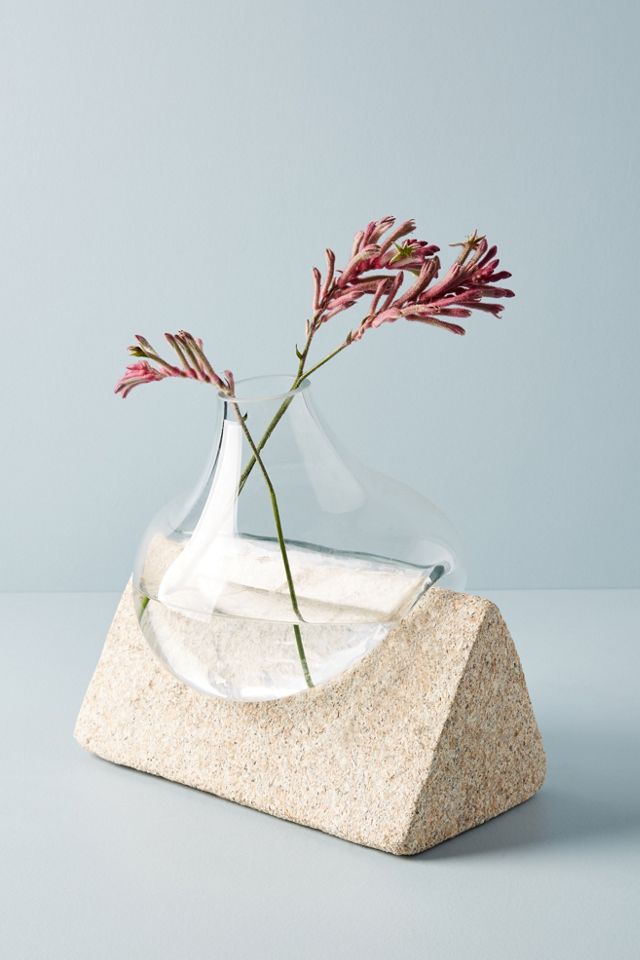 Glass & Stone Vase