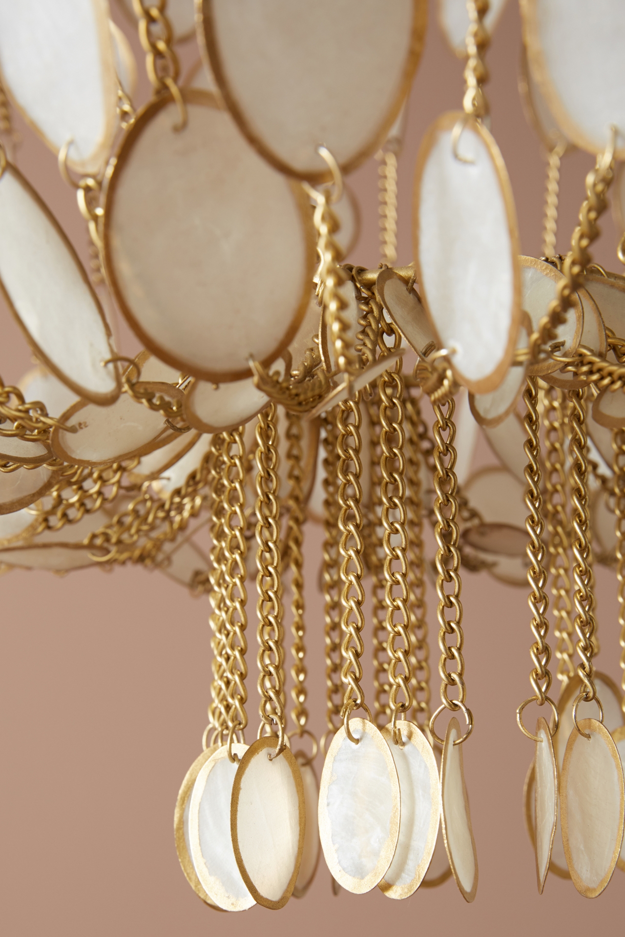 Oval Capiz Chandelier