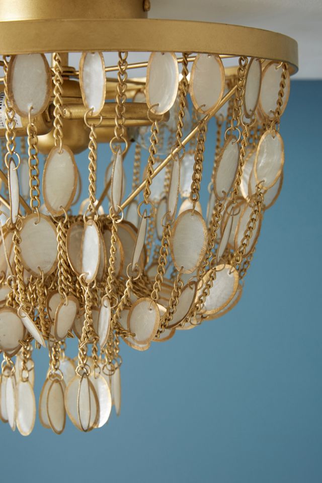 Oval Capiz Flushmount #2