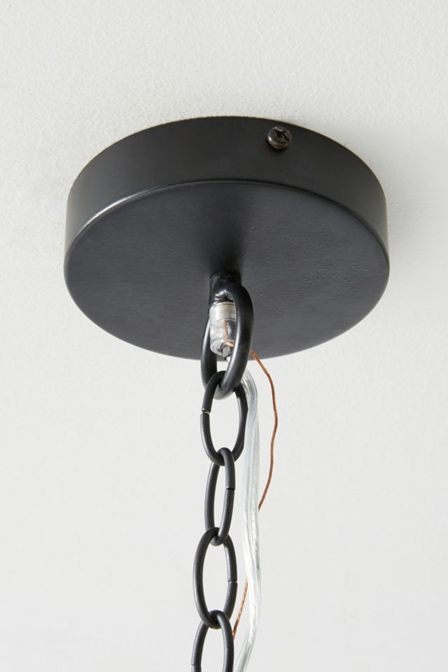 Tiered Rattan Pendant #3