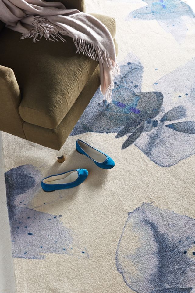 Emily Jeffords Azul Watercolor Rug #1