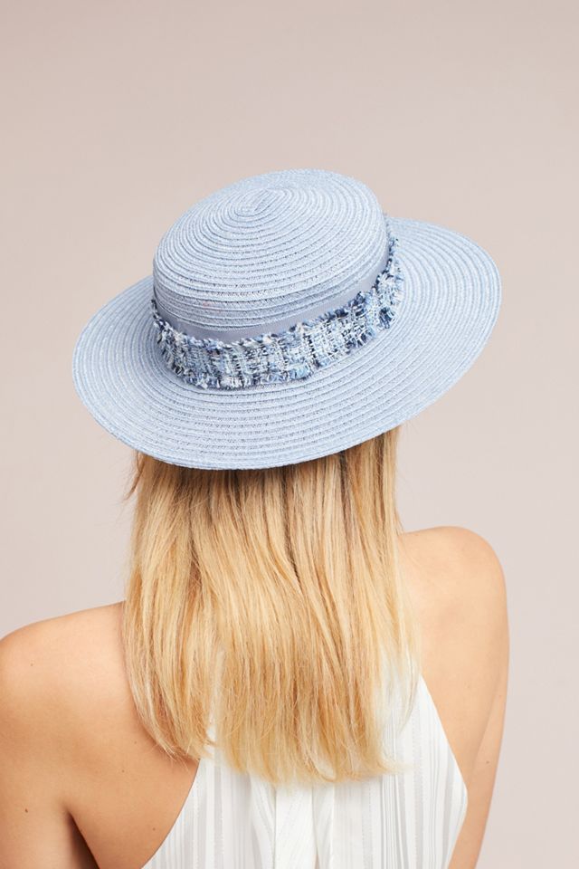 Eugenia Kim Brigette Tweed Boater Hat | Anthropologie display picture 3