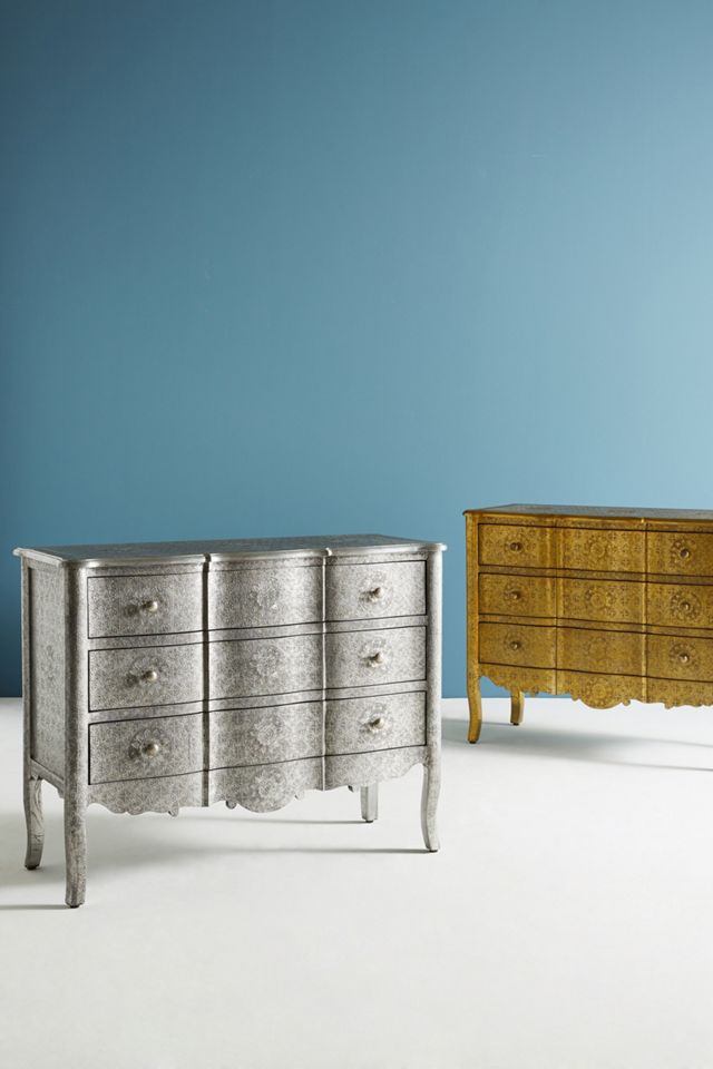 Hand-Embossed Three-Drawer Dresser #5