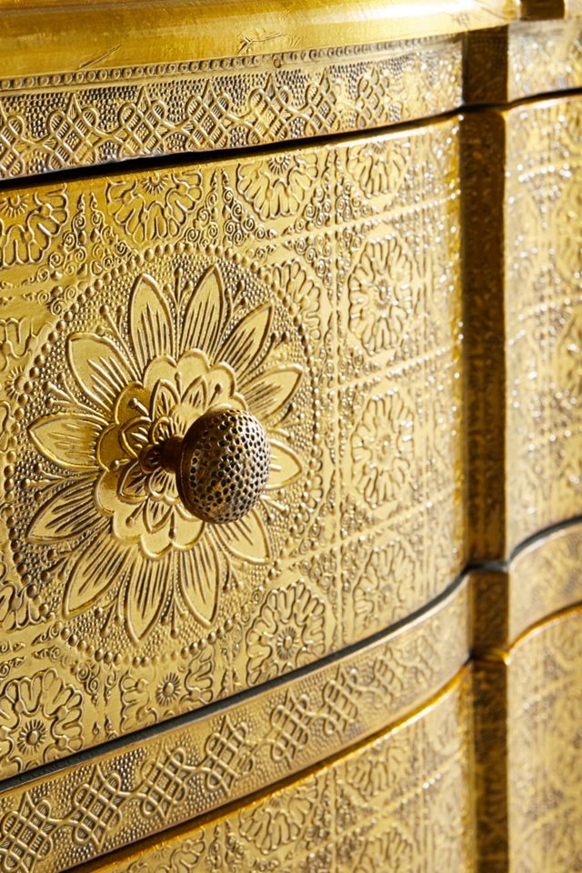 Hand-Embossed Three-Drawer Dresser #3