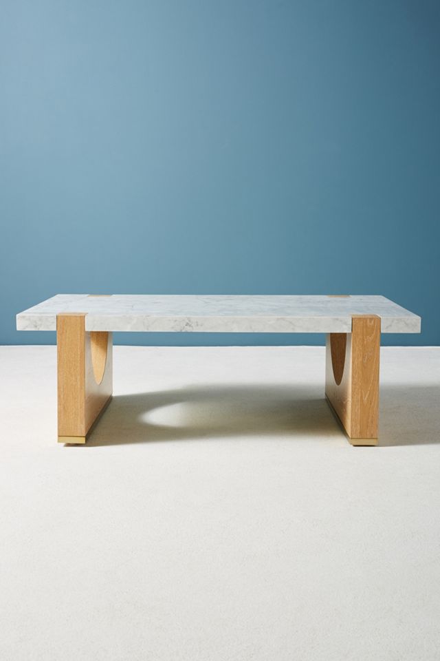 Polished Marble Coffee Table #1