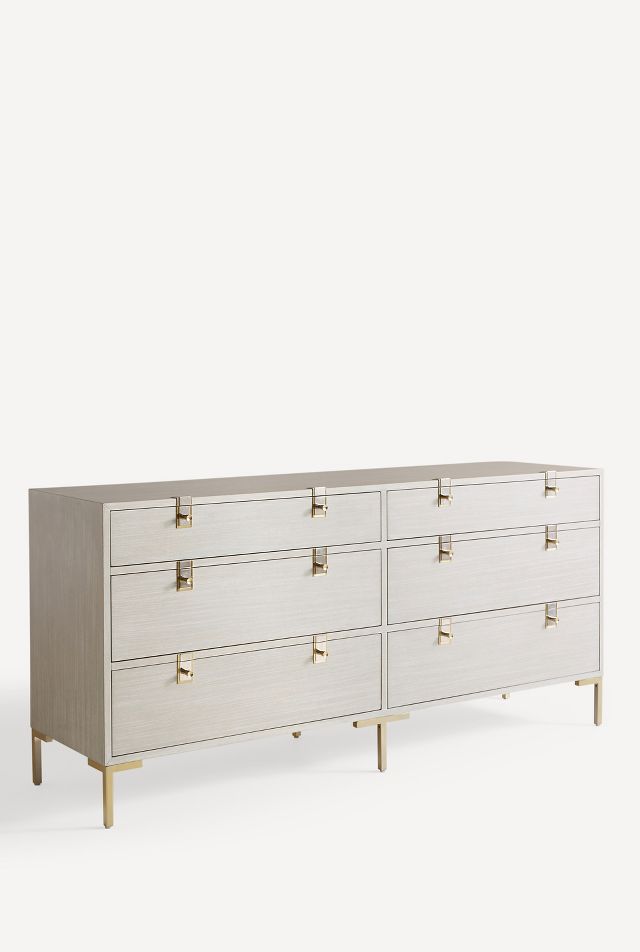 Anthropologie white outlet dresser