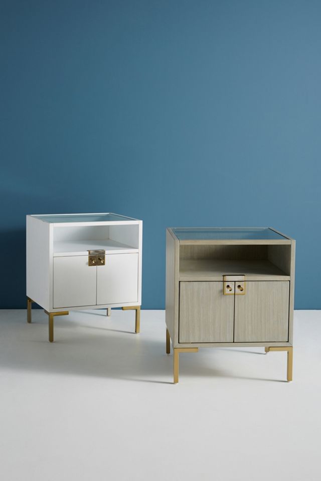Ingram Glass Top Nightstand #4