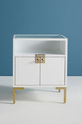 Ingram Glass Top Nightstand