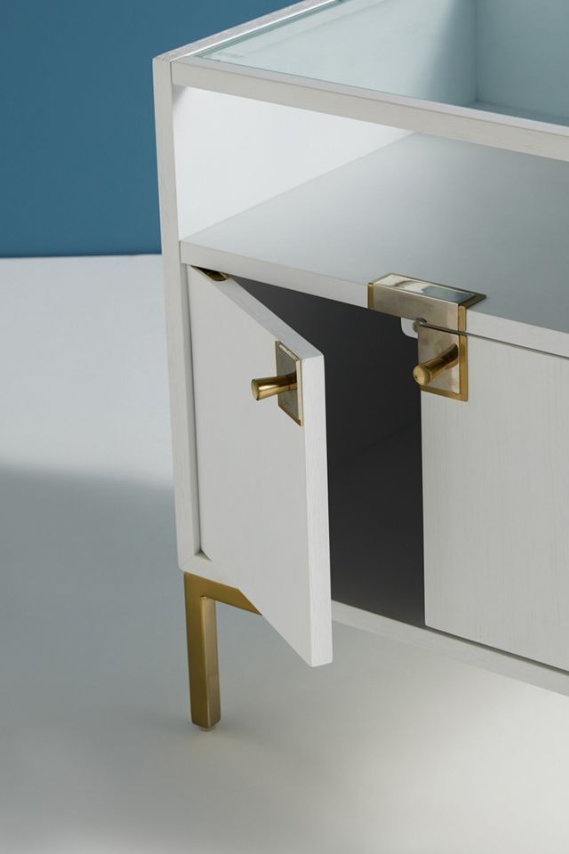 Ingram Glass Top Nightstand #2