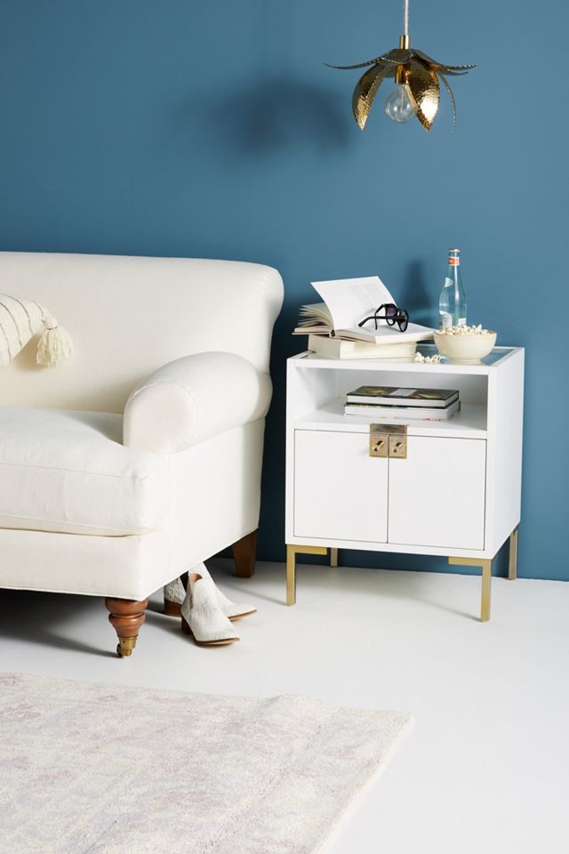 Ingram Glass Top Nightstand #3