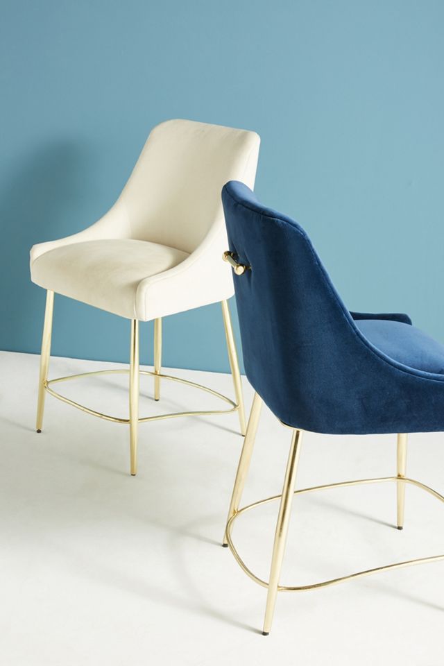 Velvet Elowen Counter Stool #1