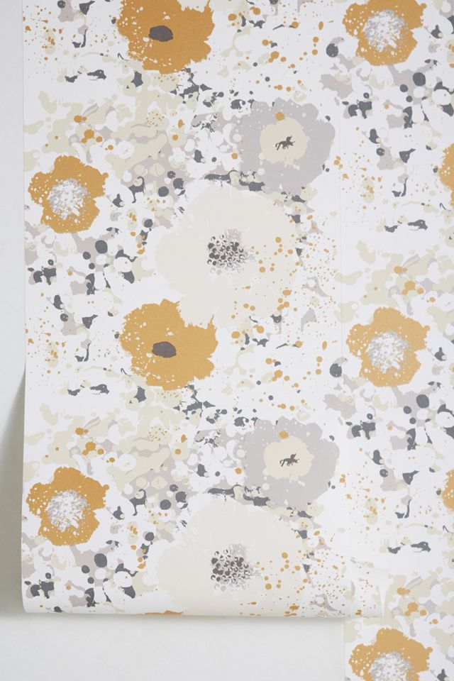 Spontaneity Metallic Floral Wallpaper #1