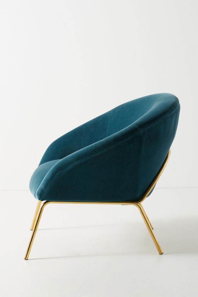 Velvet Hillside Accent Chair #2