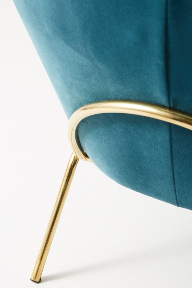 Velvet Hillside Accent Chair #4