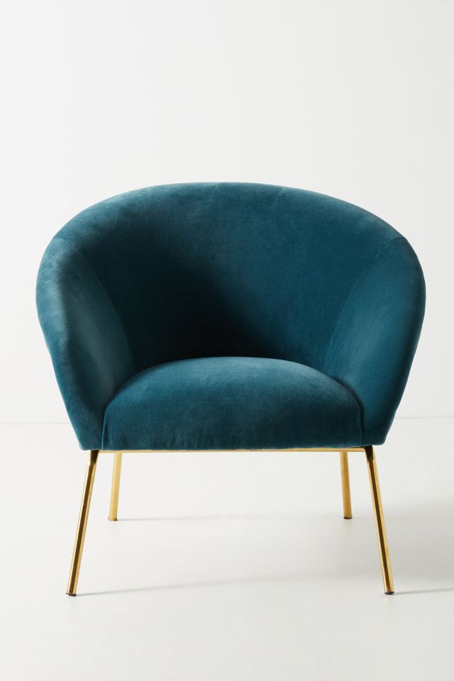 Anthropologie deals velvet chair