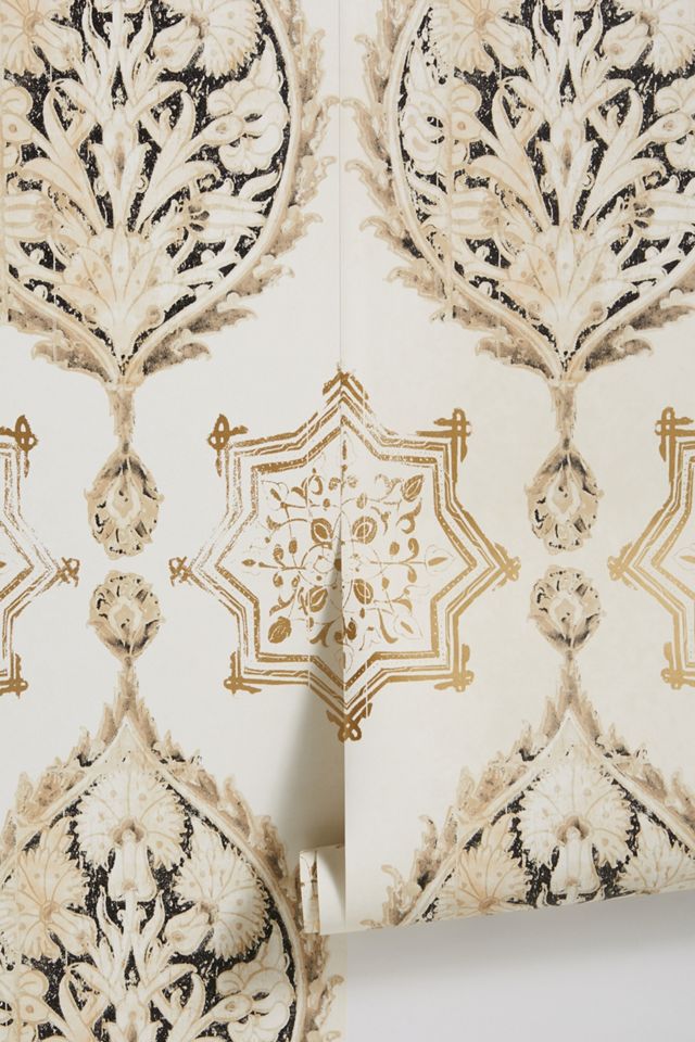 Henna Palm Stripe Wallpaper #1