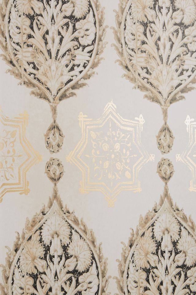 Henna Palm Stripe Wallpaper #2