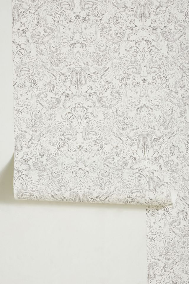 Distressed Paisley Wallpaper #1