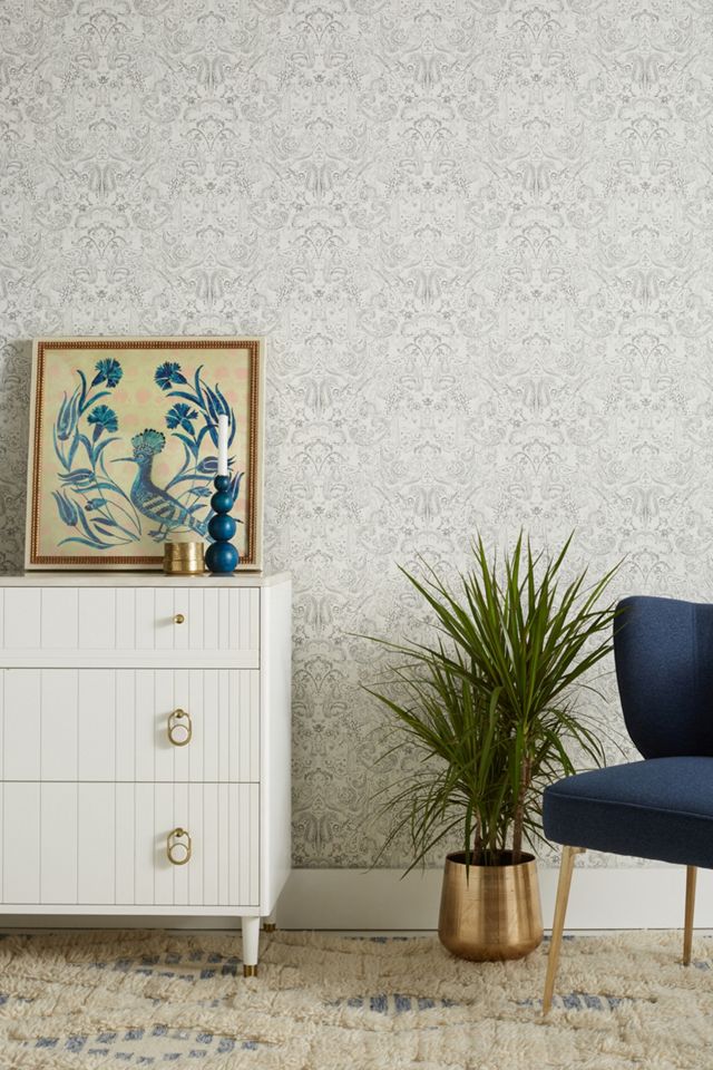 Distressed Paisley Wallpaper #3
