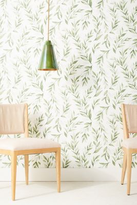 Magnolia Home Olive Branch Peel-and-Stick Wallpaper