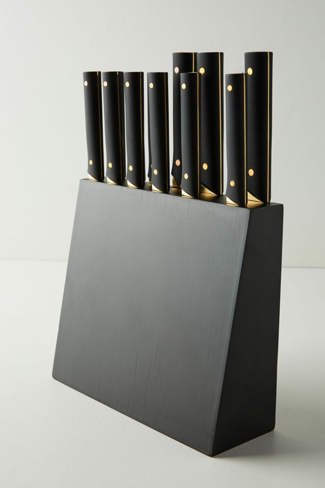 Golden 13-Piece Knife Block Set #1