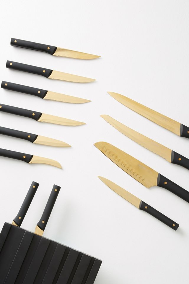 Golden 13-Piece Knife Block Set #2