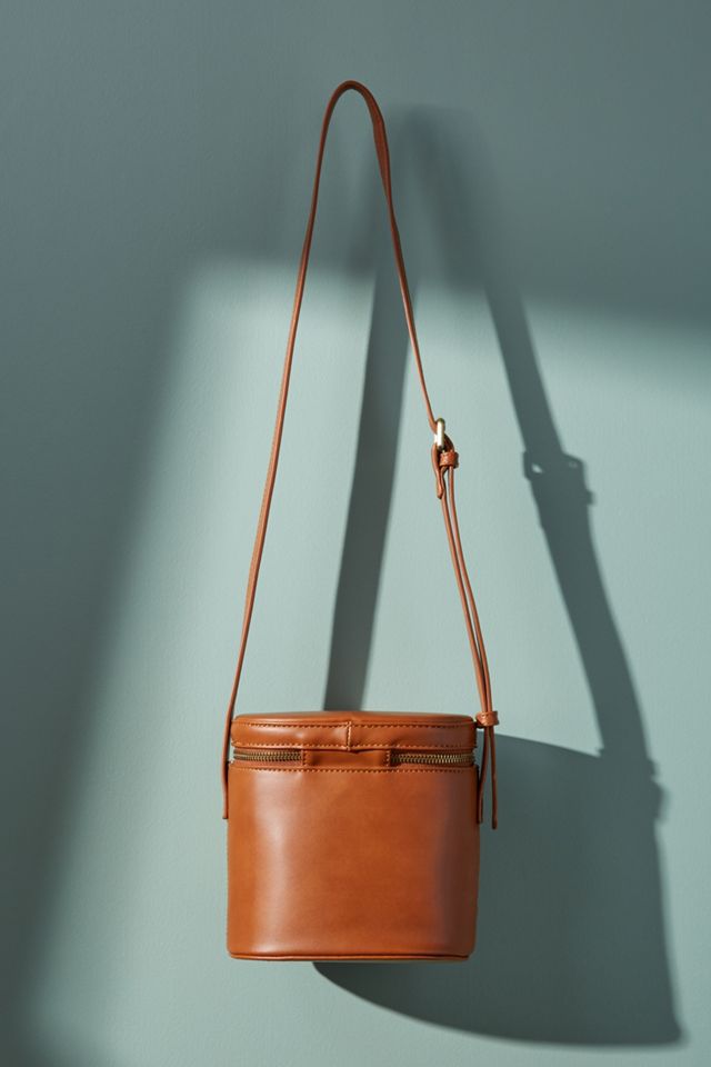 Sac à bandoulière cylindrique à imprimé animalier #1