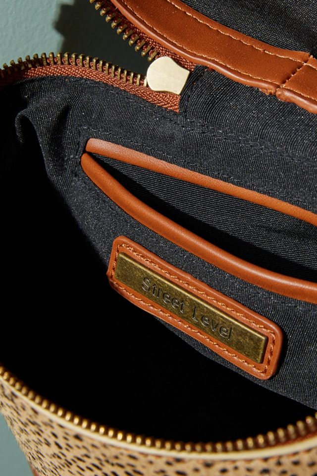 Sac à bandoulière cylindrique à imprimé animalier #2