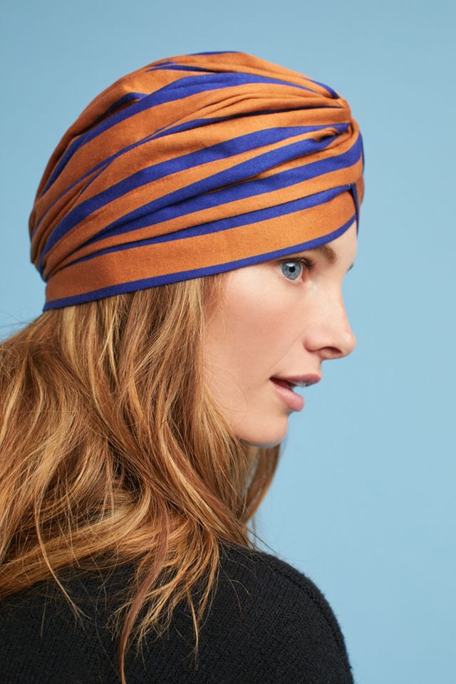 Striped Wrap Hat #1